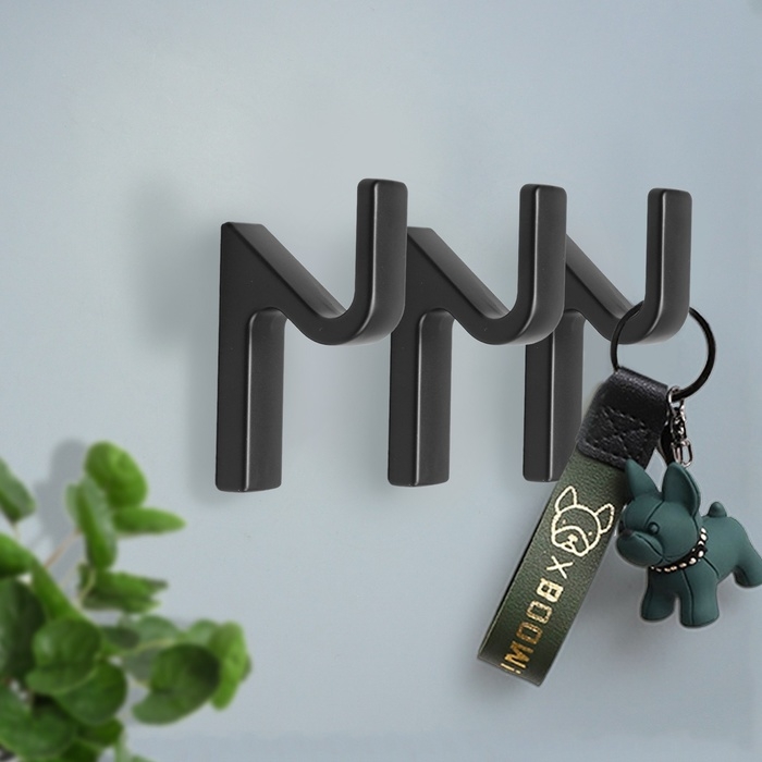 Крючок мебельный CAPPIO ANEMONE, однорожковый, черный Крючок мебельный CAPPIO ANEMONE, однорожковый, черный