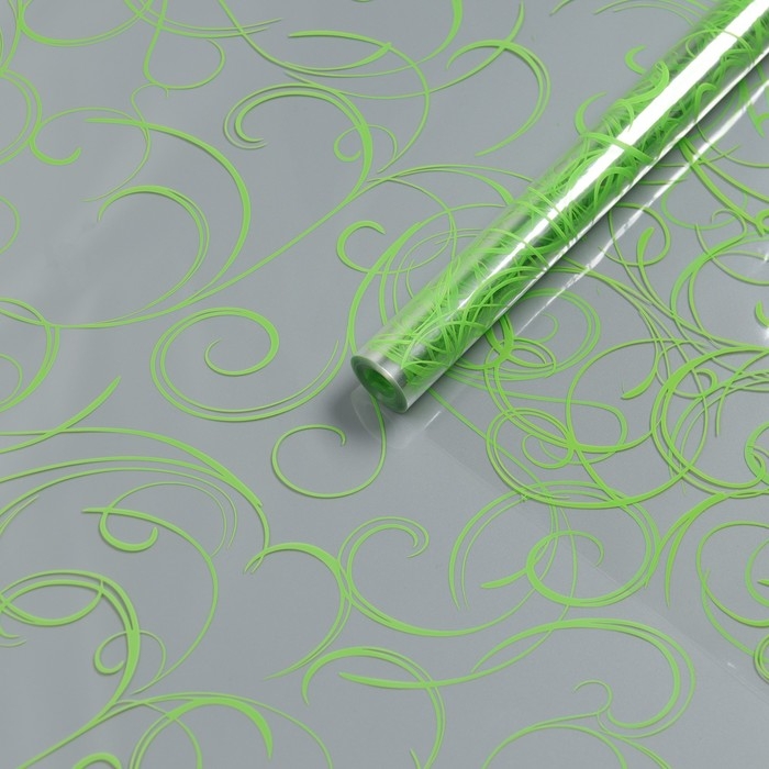 Пленка для цветов Пленка для цветов "Серпантин" салатовая 0,7 х 8.2 м, 40мкм