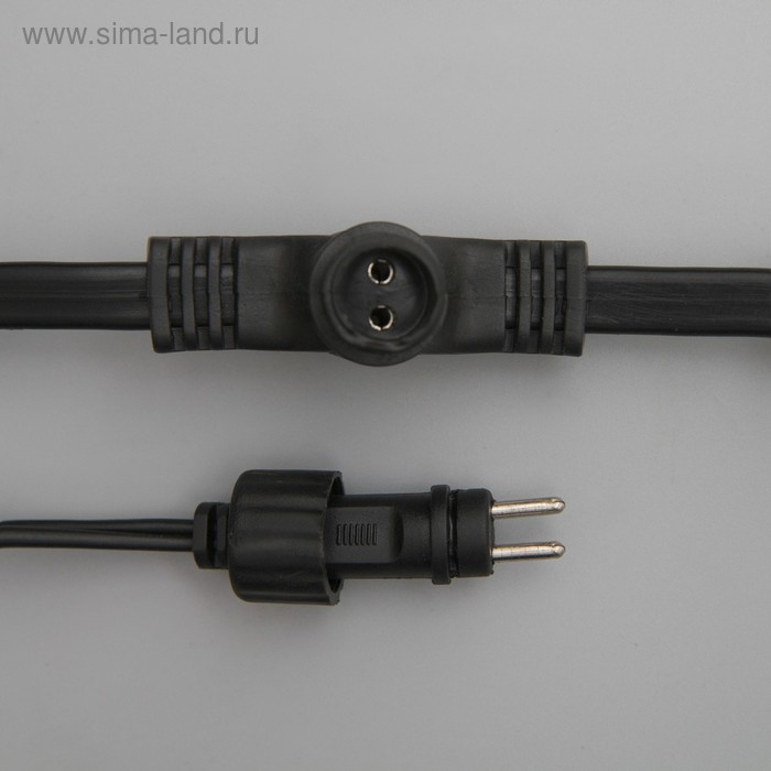 Гирлянда &laquo;Занавес&raquo; 2 &times; 9 м, IP44, УМС, тёмная нить, 1800 LED, свечение белое, мерцание, 220 В