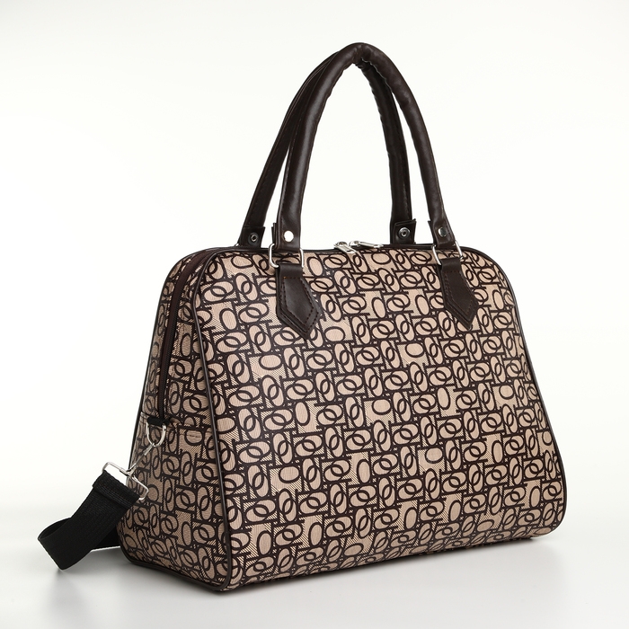 Сумка дорожная на молнии, цвет коричневый Сумка дорожная на молнии, цвет коричневый