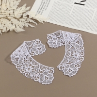 Воротник пришивной, гипюровый, 22 &times; 5,5 см, цвет белый