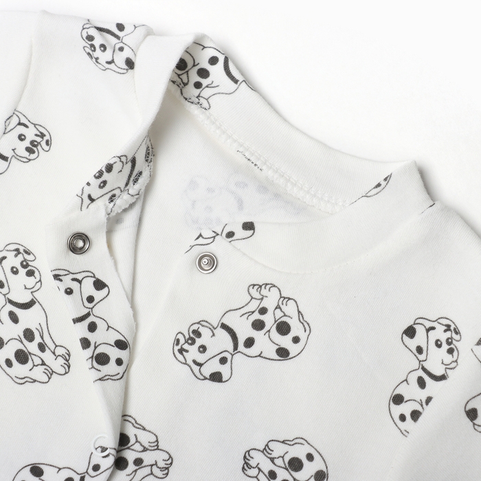 Комбинезон детский, цвет белый, рост 62 см