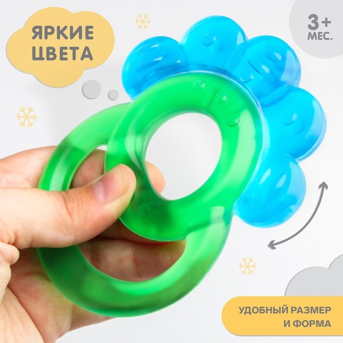 Прорезыватель охлаждающий с водой «Гребешок», цвет МИКС, Крошка Я Прорезыватель охлаждающий с водой «Гребешок», цвет МИКС, Крошка Я