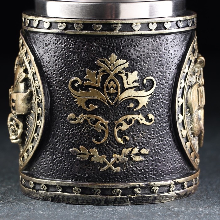 Кружка из нержавеющей стали &laquo;HATE&raquo;, 400 мл, цвет серебристый