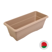 Ящик для цветов, 48 × 22 × 17 см, 10 л, цвет капучино Ящик для цветов, 48 × 22 × 17 см, 10 л, цвет капучино