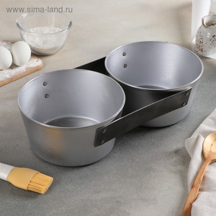 Хлебная форма для выпечки, 17.5&times;9.5&times;14 см, 2-х секционная