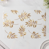 Салфетки сервировочные на стол Доляна «Кейли», 4 шт, 30×45 см, цвет белый с золотом Салфетки сервировочные на стол Доляна «Кейли», 4 шт, 30×45 см, цвет белый с золотом