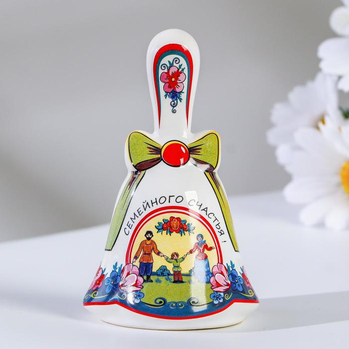 Колокольчик Бант, семья, 8 см, микс