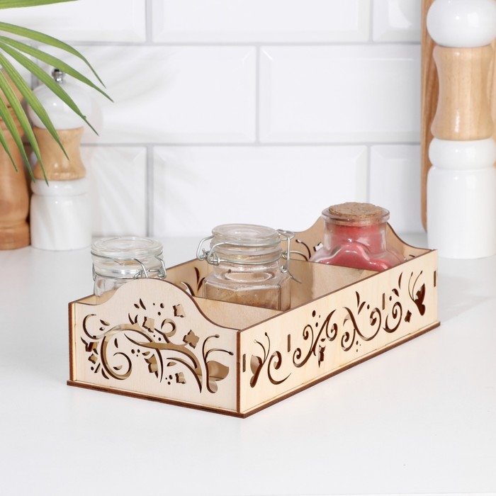 Коробочка под специи Коробочка под специи "Бабочки", 25х13х7,5см