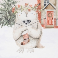 Полотенце Этель "Звери в городе" 40х73 см, 100% хлопок, саржа 190 г/м2