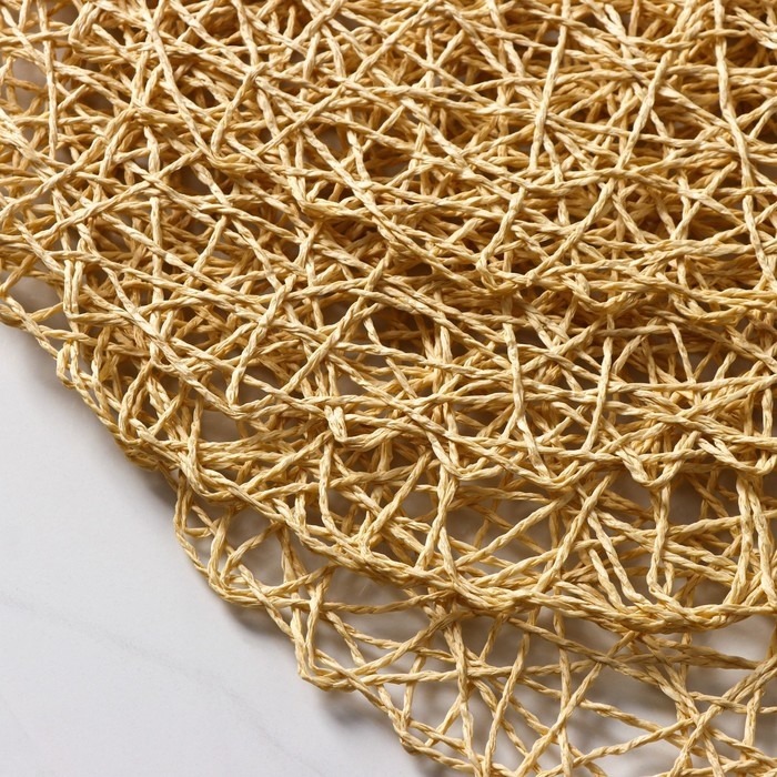 Салфетки сервировочные на стол Доляна «Одуванчик», 4 шт, d=38 см, цвет бежевый Салфетки сервировочные на стол Доляна «Одуванчик», 4 шт, d=38 см, цвет бежевый