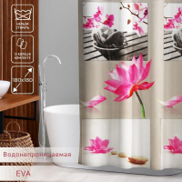 Штора для ванной Доляна «Медитация», 180×180 см, EVA Штора для ванной Доляна «Медитация», 180×180 см, EVA