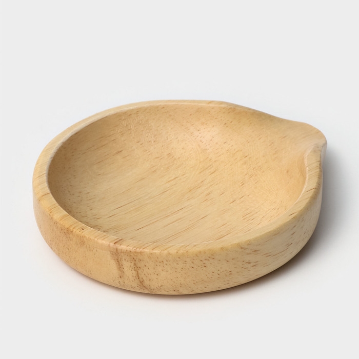 Подставка под ложку, 11,5&times;13,5&times;2,5 см, гевея