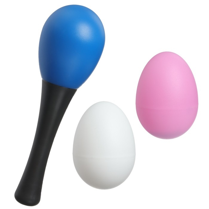 Набор погремушек «Перкуссионный маракас, 2 яичка», шейкеры, цвет МИКС, Крошка Я Набор погремушек «Перкуссионный маракас, 2 яичка», шейкеры, цвет МИКС, Крошка Я