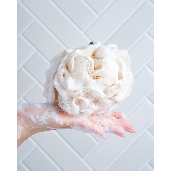 Мочалка для тела, 50 гр, цвет бежевый