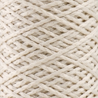 Шнур для вязания 100% полиэфир 1мм 200м/75&plusmn;10гр (02-молочный)