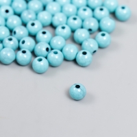 Бусины для творчества пластик "Имитация бирюзы" d=0,6 см набор 20 гр Бусины для творчества пластик "Имитация бирюзы" d=0,6 см набор 20 гр