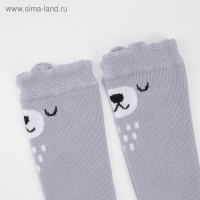 Гольфы Крошка Я &laquo;Мишка&raquo;, 8-10 см, цвет серый