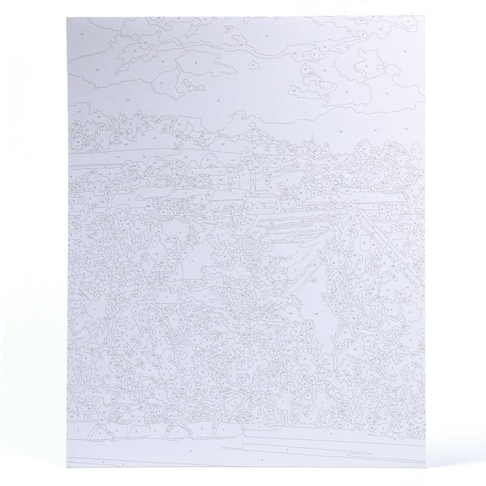 Картина по номерам на картоне «Деревня зимой», 40 × 50 см Картина по номерам на картоне «Деревня зимой», 40 × 50 см