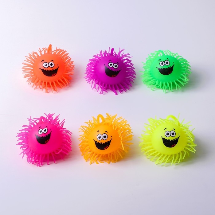 Мяч детский резиновый ёжка «Габо», резиновый, световой, цвета МИКС Мяч детский резиновый ёжка «Габо», резиновый, световой, цвета МИКС