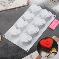 Набор кондитерский Доляна, 2 предмета: форма для муссовых десертов 29,5&times;17&times;4,3 см, молд 6,7&times;3,3 см