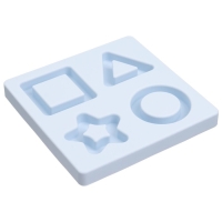 Развивающая игрушка - сортер &laquo;Изучаем фигуры&raquo;, пищевой силикон, цвет голубой, Mum&Baby