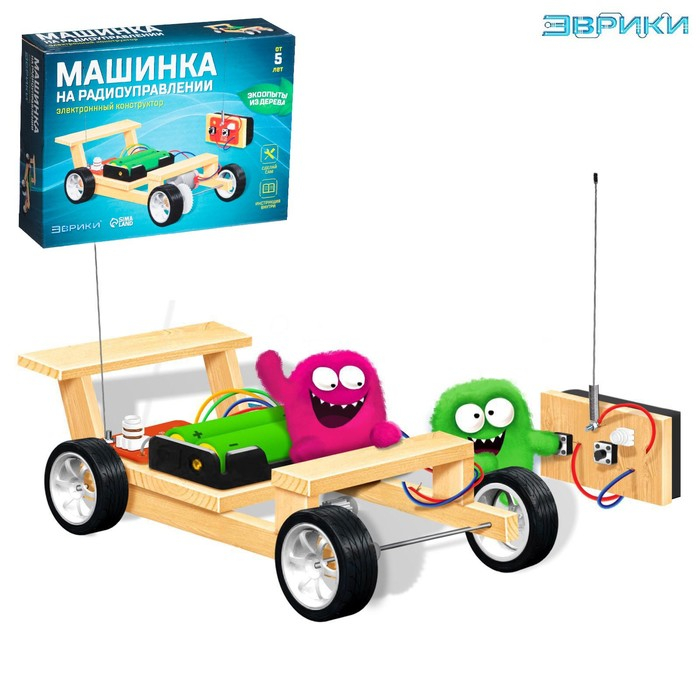 Набор для опытов «Машинка», работает от батареек Набор для опытов «Машинка», работает от батареек