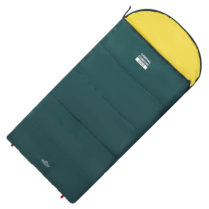 Спальный мешок maclay camping comfort cold, одеяло, 4 слоя, левый, 185х90 см, -10/+5&deg;С
