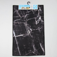 Коврик для дома Доляна «Мрамор», 50×80 см, цвет чёрный Коврик для дома Доляна «Мрамор», 50×80 см, цвет чёрный