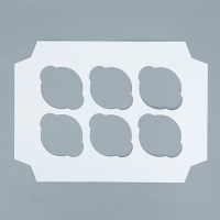 Коробка для капкейков, кондитерская упаковка двухсторонняя, 6 ячеек &laquo;Самая нежная&raquo;, 25 х 17 х 10 см