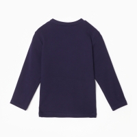 Лонгслив для мальчика, цвет тёмно-синий, рост 98 см