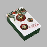 Набор подарочных коробок 6 в 1 &laquo;Новогодние шары&raquo;, 20 х 12.5 х 7.5 &ndash; 32.5 х 20 х 12.5 см, Новый год