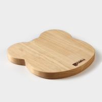 Тарелка деревянная Adelica &laquo;Медвежонок&raquo;, 18&times;18&times;1,8 см, берёза