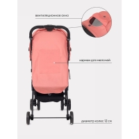 Коляска прогулочная детская RANT basic «UNO», складывается в трость, цвет Cloud pink Коляска прогулочная детская RANT basic «UNO», складывается в трость, цвет Cloud pink