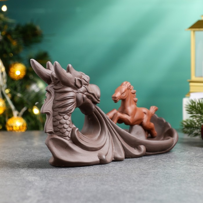 Подставка для благовоний Подставка для благовоний "Конь и дракон" 23х9х12см