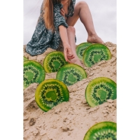 Салатник стеклянный Доляна &laquo;Киви&raquo;, 200 мл, 12&times;2,5 см, цвет зелёный