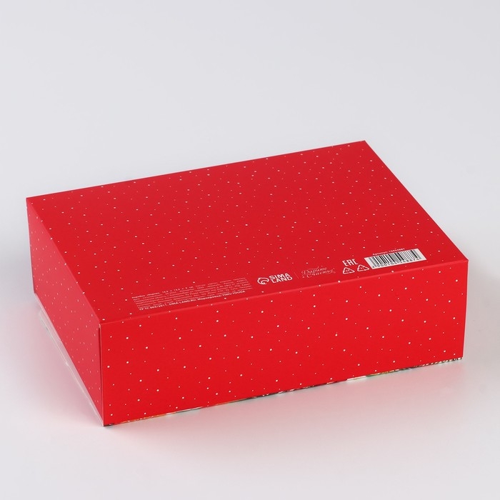 Коробка новогодняя складная &laquo;Апельсины&raquo; 16.5 х 12.5 х 5 см, Новый год