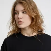 Футболка оверсайз унисекс Lavinia, черная, размер XS/S