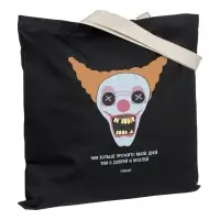 Холщовая сумка &laquo;Цирк&raquo; с внутренним карманом, черная