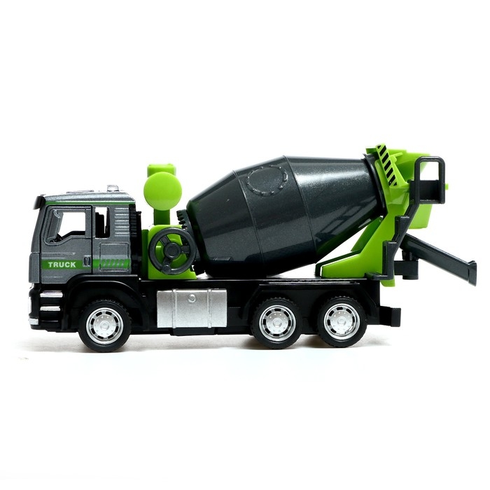 Грузовик металлический «Бетон», инерция, свет и звук, подвижные детали Грузовик металлический «Бетон», инерция, свет и звук, подвижные детали