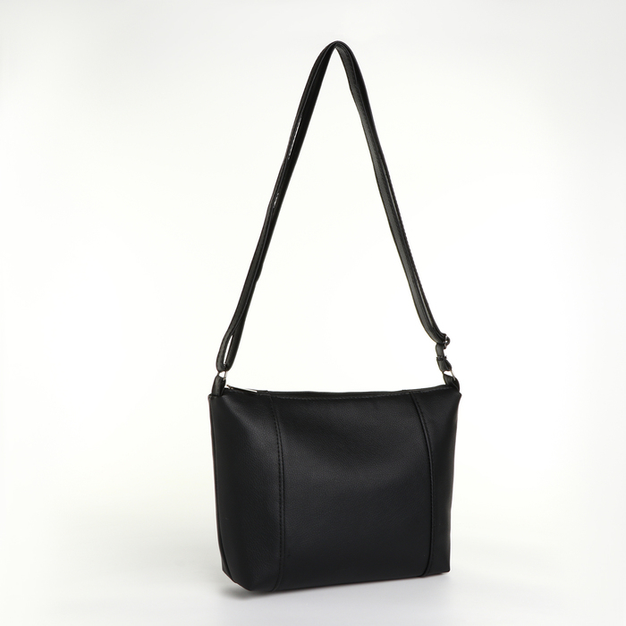 Сумка кросс-боди на молнии, цвет чёрный