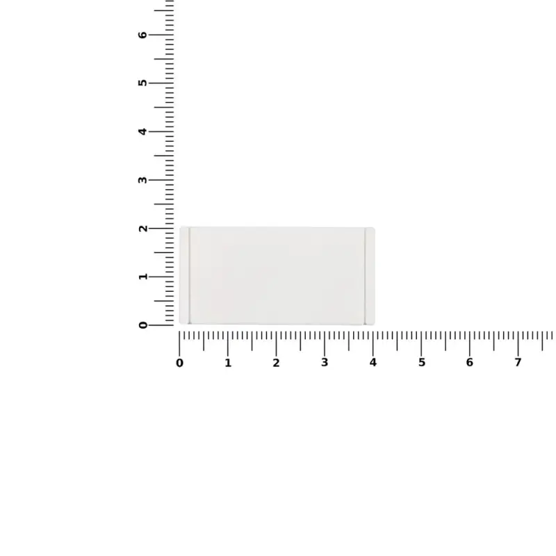 Лейбл из ПВХ Dzeta, S, белый Лейбл из ПВХ Dzeta, S, белый