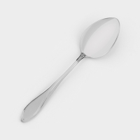 Ложка столовая &laquo;Волна&raquo;, h=19,5 см, толщина 2 мм, цвет серебряный
