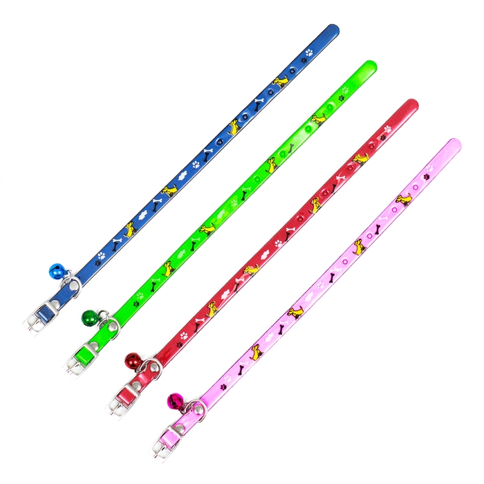 Ошейник "Верный пёс", 30 х 1 см, микс цветов