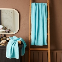 Полотенце махровое Экономь и Я 70*140 см, цв. голубой, 100% хлопок, 320 гр/м2 Полотенце махровое Экономь и Я 70*140 см, цв. голубой, 100% хлопок, 320 гр/м2