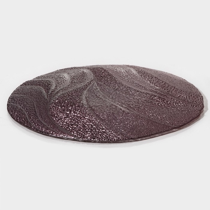 Тарелка - блюдо подстановочное &laquo;Драхна&raquo;, d=33 см, цвет бордовый