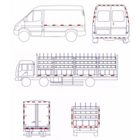 Светоотражающая лента, самоклеящаяся, красная, 5 см х 45 м Светоотражающая лента, самоклеящаяся, красная, 5 см х 45 м