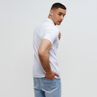 Футболка (поло) мужская MINAKU REGULAR FIT: цвет белый, р-р 48