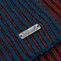 Шарф Nobilis, бирюзовый с терракотовым Шарф Nobilis, бирюзовый с терракотовым