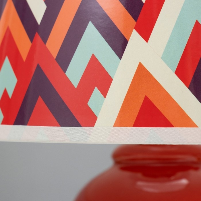 Настольная лампа "Абстракция" Е14 15Вт красный RISALUX